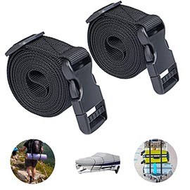 Premium Utility Straps with Quick Release Buckle Adjustable Short Nylon Tie Down Straps for Backpack Tactical Lashings Camping Gear Sleeping Bag Mattress Conveyor Belt Luggage