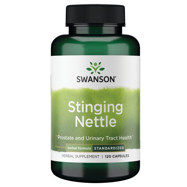 Swanson Stinging Nettles - Herbal Supplement Prostate Health & Urinary Tract Support - Natural Formula Supporting Respiratory Health & Fluid Balance - (120 Capsules)
