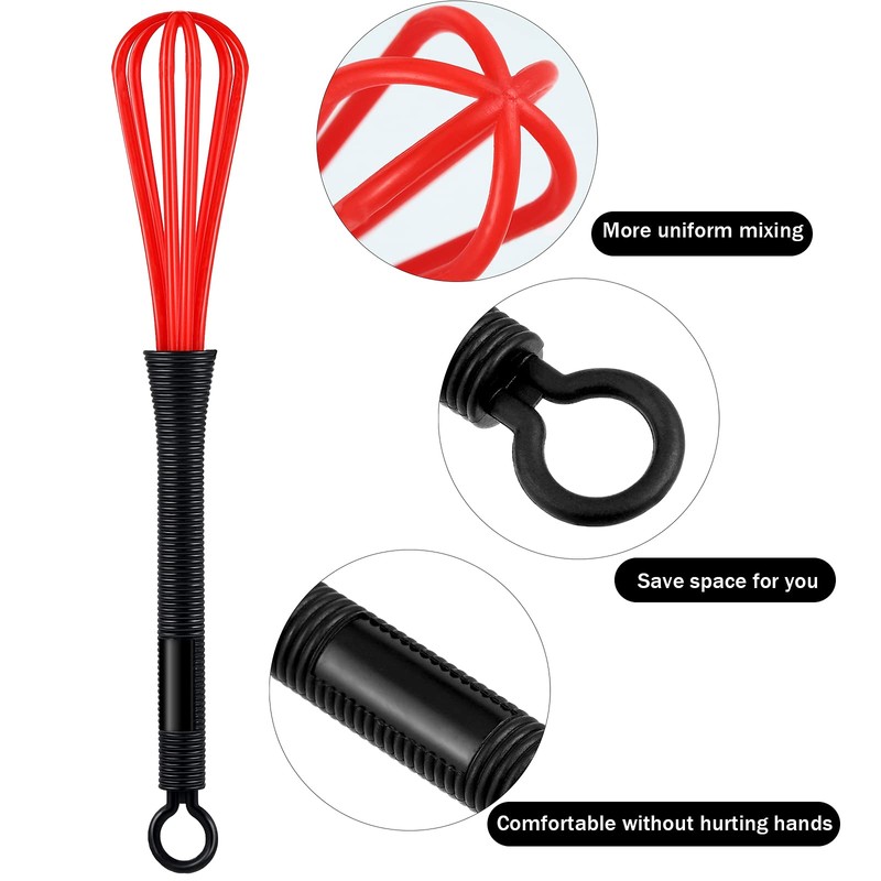 12 Pack Hair Color Whisk Mini Whisk for Hair Dye
