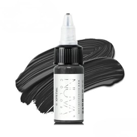Nuva Colors Permanent Eyeliner Pigment, Customizable, Cool Undertone for Microblading, Lash Line, Winged Eyeliner, Stardust or Smokey, Long-Lasting, Vegan, Made in USA (Triple Black)