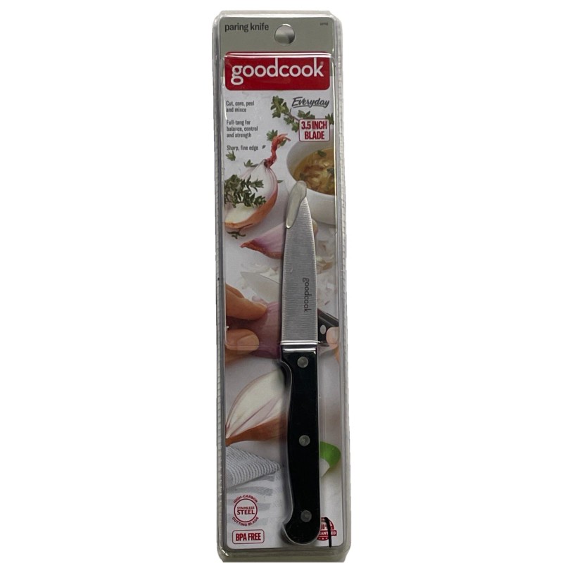 GoodCook Paring Knife GoodCook 3.5-Inch Fine Edge 3 Rivet Balanced