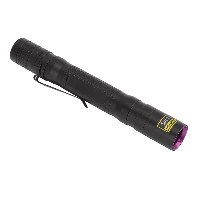 UV Flashlight 365nm Pen Clip Aluminium Alloy Button Control Multi