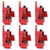 6Pcs Circuit Breaker Lockout Bundle Grip Style Standard Lock Tag