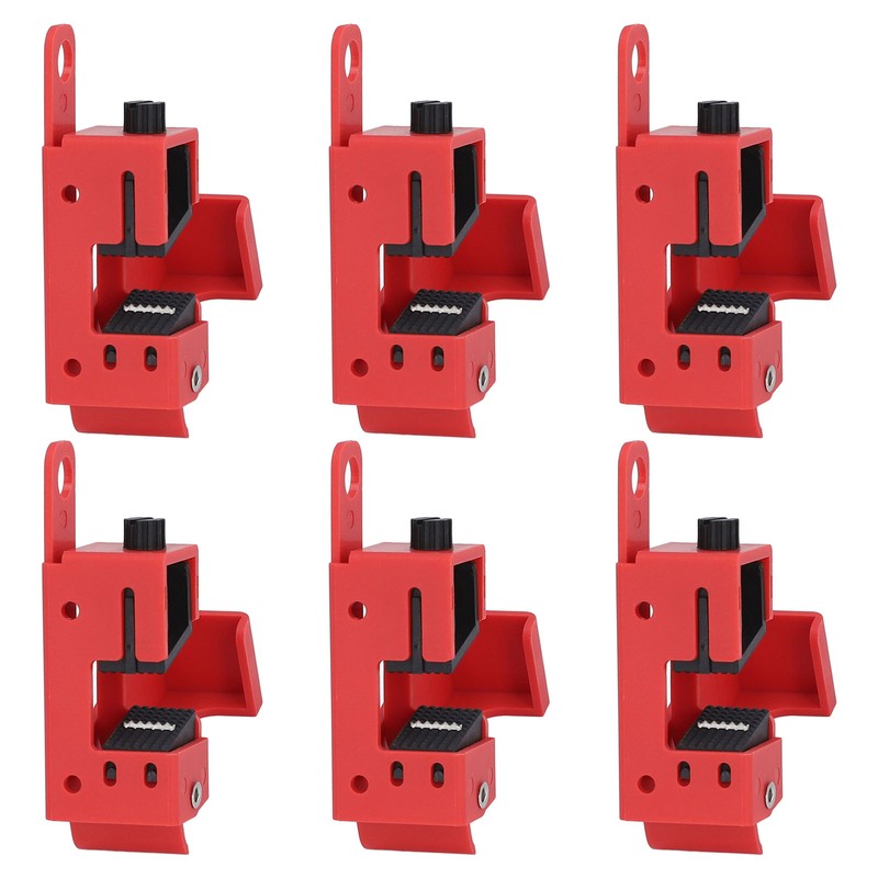 6Pcs Circuit Breaker Lockout Bundle Grip Style Standard Lock Tag