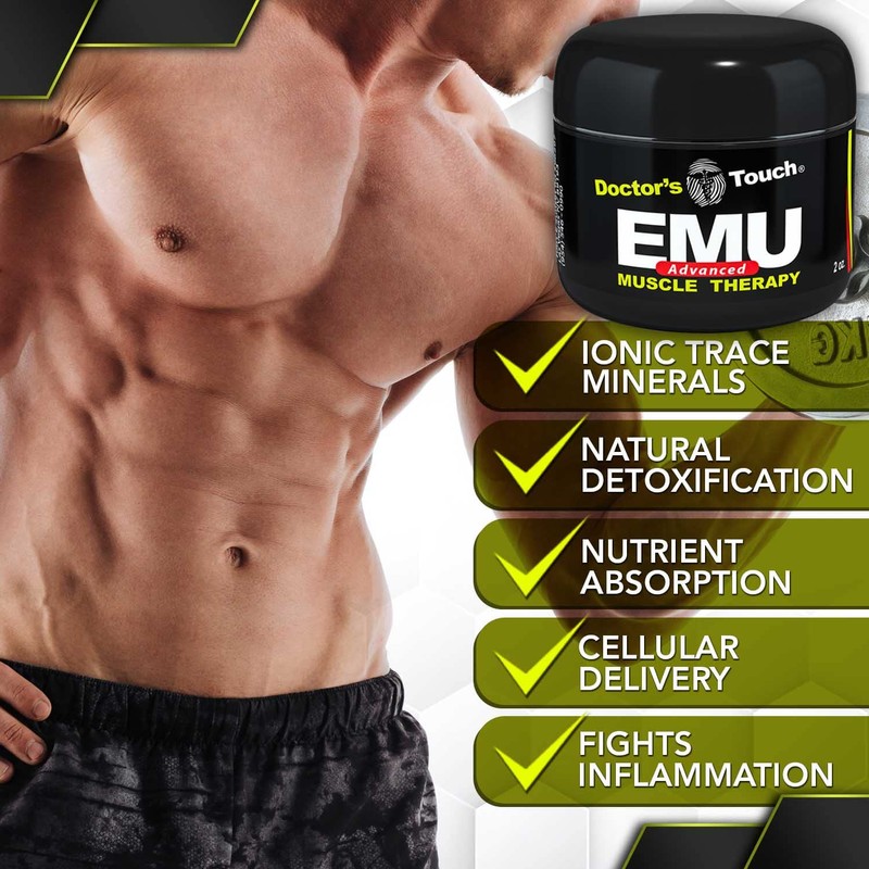 Doctors Touch Advanced EMU Muscle Cream - 2 Oz Jar