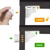 Vmaisi Adhesive Magnetic Locks for Cabinets & Drawers (10 Locks