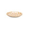 Tranquillo Floral Oval Stoneware Soap Dish with Yellow Print with