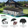 RICHIE 12-20FT Rectangular Pool Cover, Oval Solar Pool Cover for
