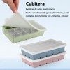 3 PCS Cubitera de silicona, Bandejas de Silicona para Cubitos