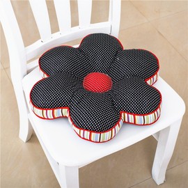 ABREEZE Girls Flower Floor Pillow Seating Cushion Plum Bossom Seat Pad Pillow, for a Reading Nook, Bed Room, or Watching TV 16"*16"