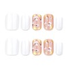 24 Pcs Square Press on Nails Short Fake Nails, GRITOSE