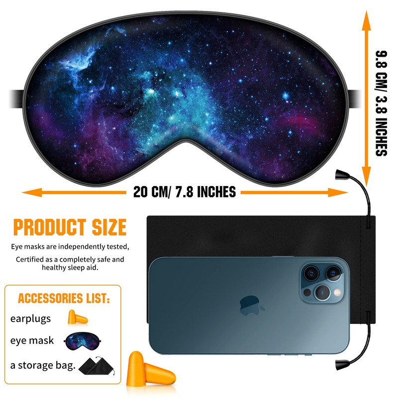 BVYA Silk Sleep Mask for Women Men, Eyes Mask, Natural