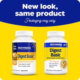 Enzymedica Enzymedica - Digest Basic, Essential Full Spectrum Digestive Enzymes, 30 Count