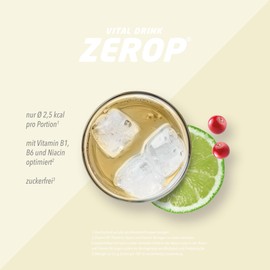 Best Body Nutrition Best Body Nutrition Vital Drink ZEROP® - Preislebeer-Limette, Original Getränkekonzentrat - Sirup - zuckerfrei, 1:80 ergibt 80 Liter Fertiggetränk, 1000 ml