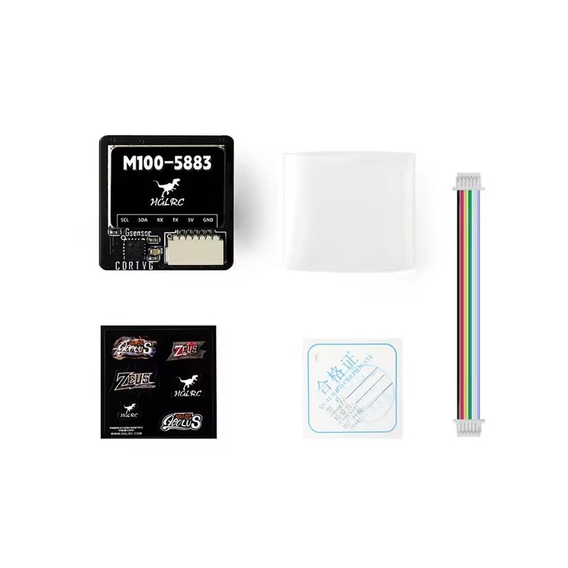 zmart GPS Module HGLRC M100-5883 M10 Compass Ceramic Antenna Onboard