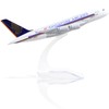 QIYUMOKE 1/400 A380 Model Plane Singapore Diecast Metal Airplane Model