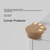12 Pcs Corner Protector Cat Paw Shape Silicone Material 3.8x3.8x1.9cm