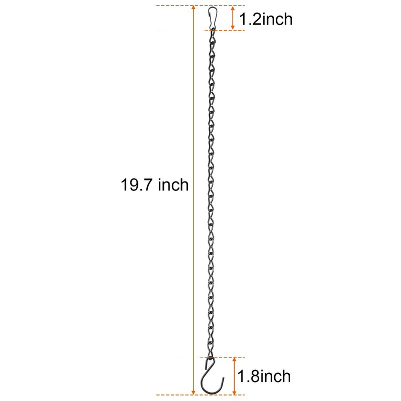 Outus Hanging Chain for Hanging Bird Feeders, Birdbaths, Planters and