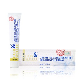 FAIR  WHITE  Crema Blanqueadora Despigmentante Aclarante  Tratamiento para manchas en Cara y Cuerpo Rodillas Codos Axilas  Textura en Gel Liviana...  