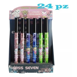 Miss Seven Lápiz Delineador De Ojos Líquido De 24pcs Oferta Económico