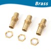 Messing Schlauchanschluss Adapter, 3 Stück 19mm Schlauchtülle Schottverschraubung Kupplung, Messing