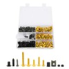 Fairing Bolt Kit,198Pcs/Set Windscreen Fairing Screws M5 M6 Bolts Kit