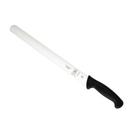Mercer Culinary M23112 Millennia Black Handle, 12-Inch Wavy Edge, Slicer