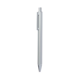 MUJI NBC01A9A Retractable Ballpoint Pen, Main Unit, Aluminum