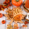 FOBSME Maple Leaf Wooden Charcuterie Board Fall Leaf Wood Serving