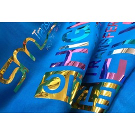 XVINYL Metallic Chrome Heat Transfer Vinyl Sheets Iron on Rainbow Opal Holographic Vinyl Htv Chameleon - 12" x 9.8" 5 x Sheets for DIY Craft Vinyl Project Using Silhouette Heat Press (Metallic Green)