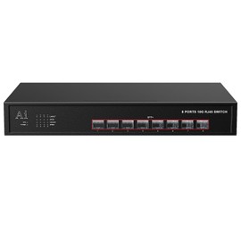 ienRon 8 Port SFP+ Switch, Unmanaged 10G SFP Switch with 8 x 10 Gigabit SFP+ Ports, Support 1G/2.5G/10G SFP Module| 160Gbps Bandwidth| Plug & Play | Metal Casing