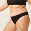 Modibodi Classic Thong Super Light - Black, Size 10