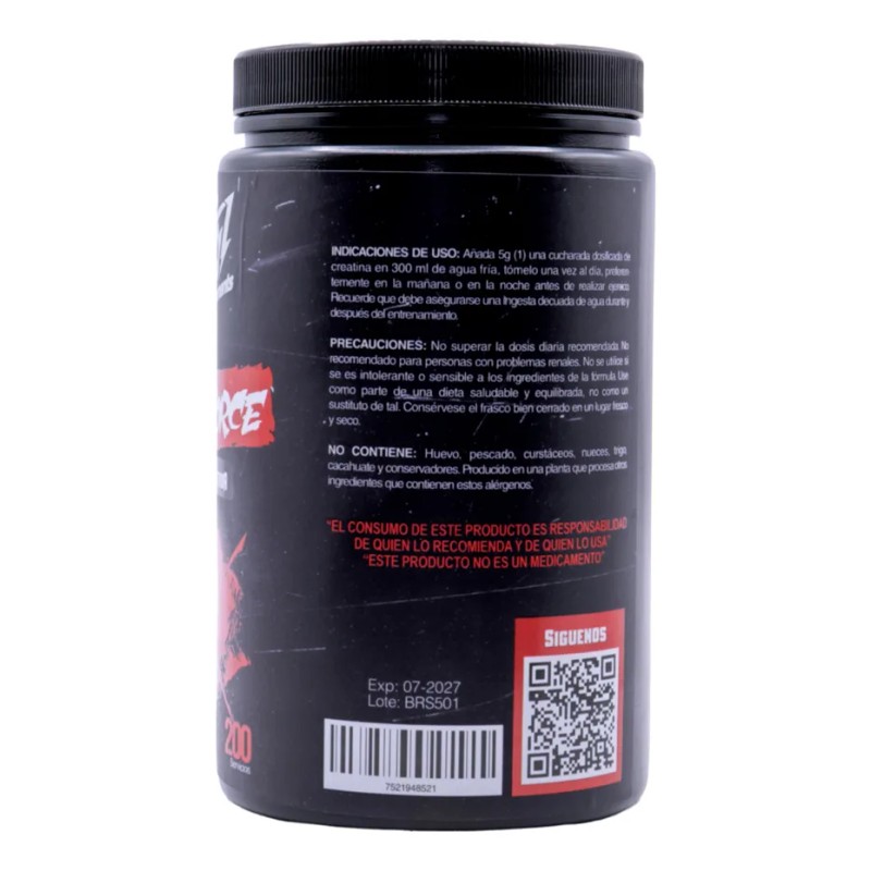 Creatina Monohidratada Brutal Force 1kg Suplemento Deportivo