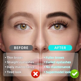 Lash Lift Kit,Eyelash Perm Kits, Professional Eyelashes Curling Lash Extension Set, Glue Upgraded Version, Lash Extensions, Lash Curling,Curling Perming Wave(VINE01)