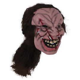 Bristol Novelty BM527 Zombie Mask with Hair, Unisex-Adult, Multicolour, One Size