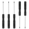 TOP-VIGOR 5pcs Mini Slotted Screwdriver 2mm Flat Head 82mm Length,