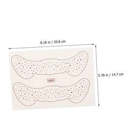 Mikinona 6sheets Delicate Face Stickers for Makeup Eye Makeup Decals for Women and Girls Creative and Unique Designs for Natural Look