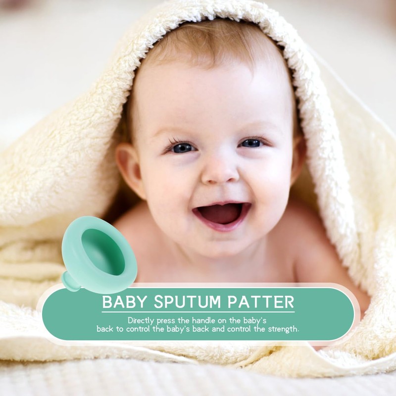 DOITOOL Chest Percussion Cup Baby Palm Chest Cup Massager Silicone