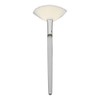 Face Fan Brush with Transparent Handle - Soft Applicator for Skincare and Makeup, Ideal for Clay Masks and Lotion Application, Cosmetic Flat Brush Beauty Salons