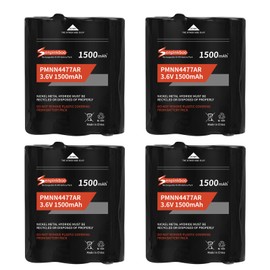 Senpinkboo 4-Pack PMNN4477AR Battery 1500mAh Upgraded for Motorola Talkabout T200 T260 T265 T270 T280 T400 T402 T460 T465 T470 T475 T480 T500 T503 T600 T800 T801 Rechargeable Battery 3.6V