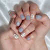 Dara Beauty January 2025 Art of the MonthMatte Check Nails