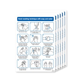 Hand wash technique with soap and water, NHS recommended