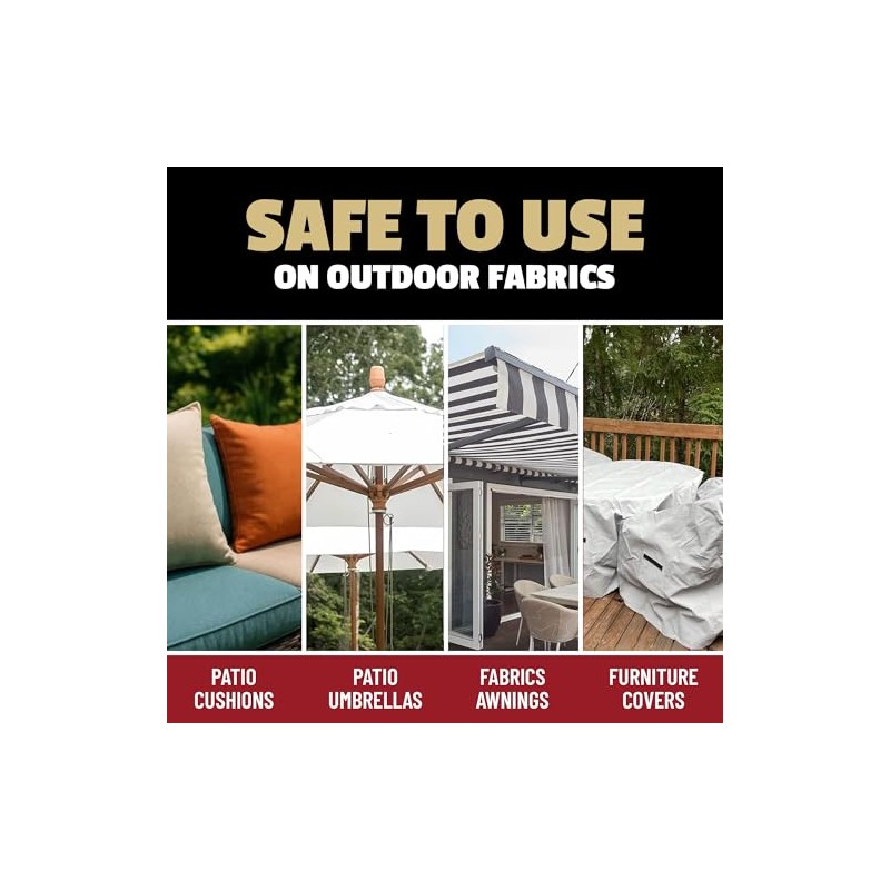 Patio Cushion Cleaner Outdoor Fabric Cleaner - Deep Cleans Dirt,