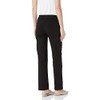 SLIM-SATION Women's Wide Band Pull-On Relaxed Leg Pant with Tummy