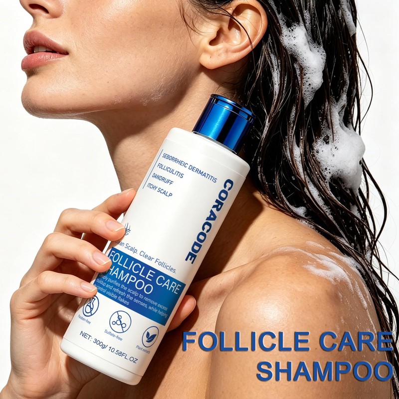 Folliculitis Shampoo for Itchy, Flaky Scalp - Purifying Formula for