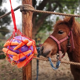 Tirifer Carrot Feeder Ball Toy for Horse, Goat, Sheep - Stress Relief, Stable & Paddock