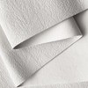 ONEART | White Faux Leather Fabric by Separated Yard, Marine