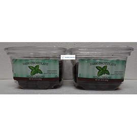 Trader Joe's Dark Chocolate Mint Creams 10oz 284g (Two Tubs)