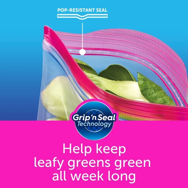 Ziploc Gallon Storage Bags with New Stay Open Design {208
