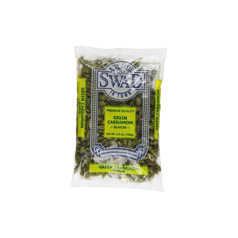 Swad Cardamom Indian Grocery Spice, Pods Green, 3.5 Ounce